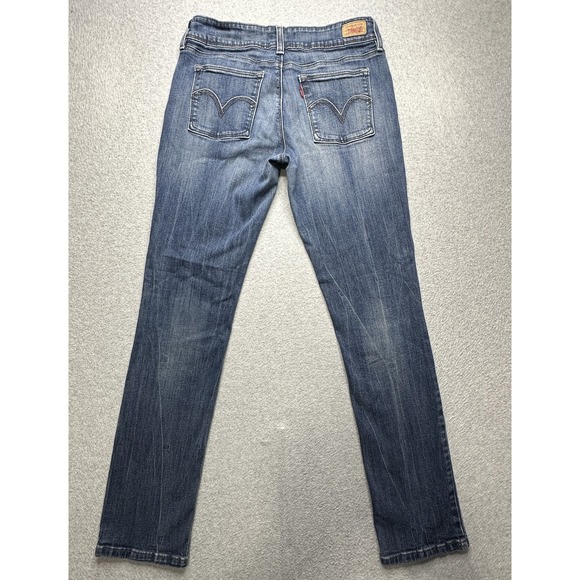 Levis Jeans Womens 11 Blue Mid Rise Straight Leg Genuinely Crafted Stretch Denim